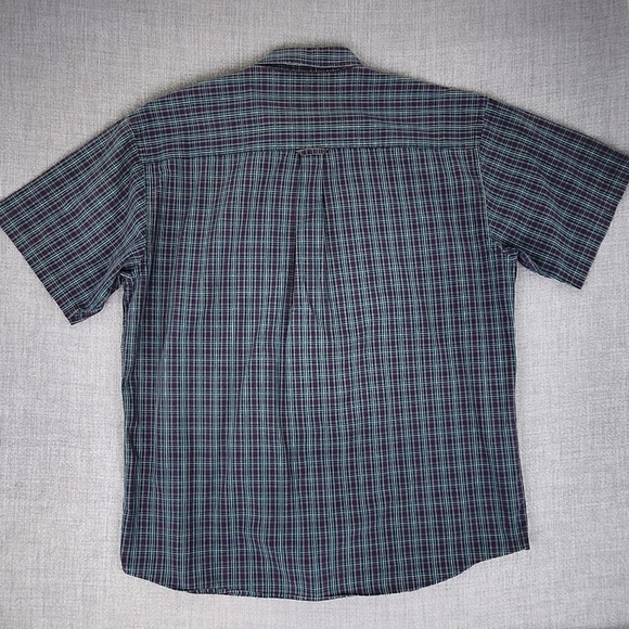 Vintage Pendleton 100% Cotton Button Down Pocket Shirt. Plaid Green and Red. XL - Picture 5 of 7